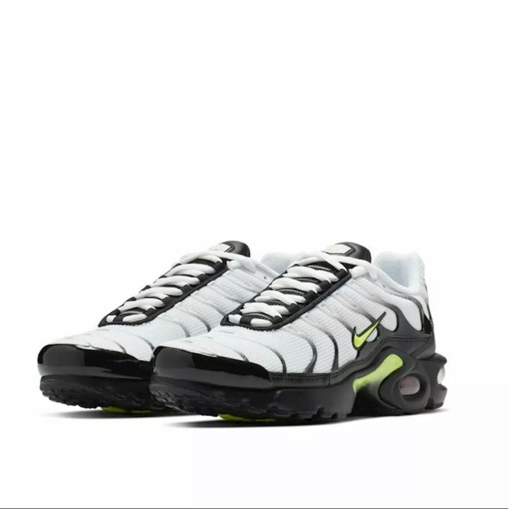 ✨Nike Air Max Plus RF GS ✨White Volt Green Black BV0047-100 Running Retro